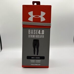 Under Armour ColdGear Base 4.0 Series Packaged Leggings for Men Black/Pitch NWT
